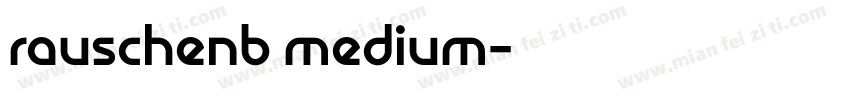 rauschenb medium字体转换